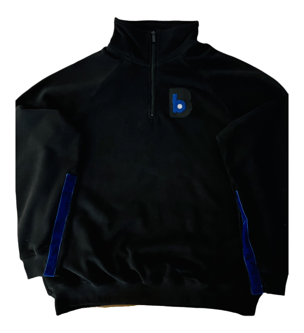 blacblu quarter zip sweater